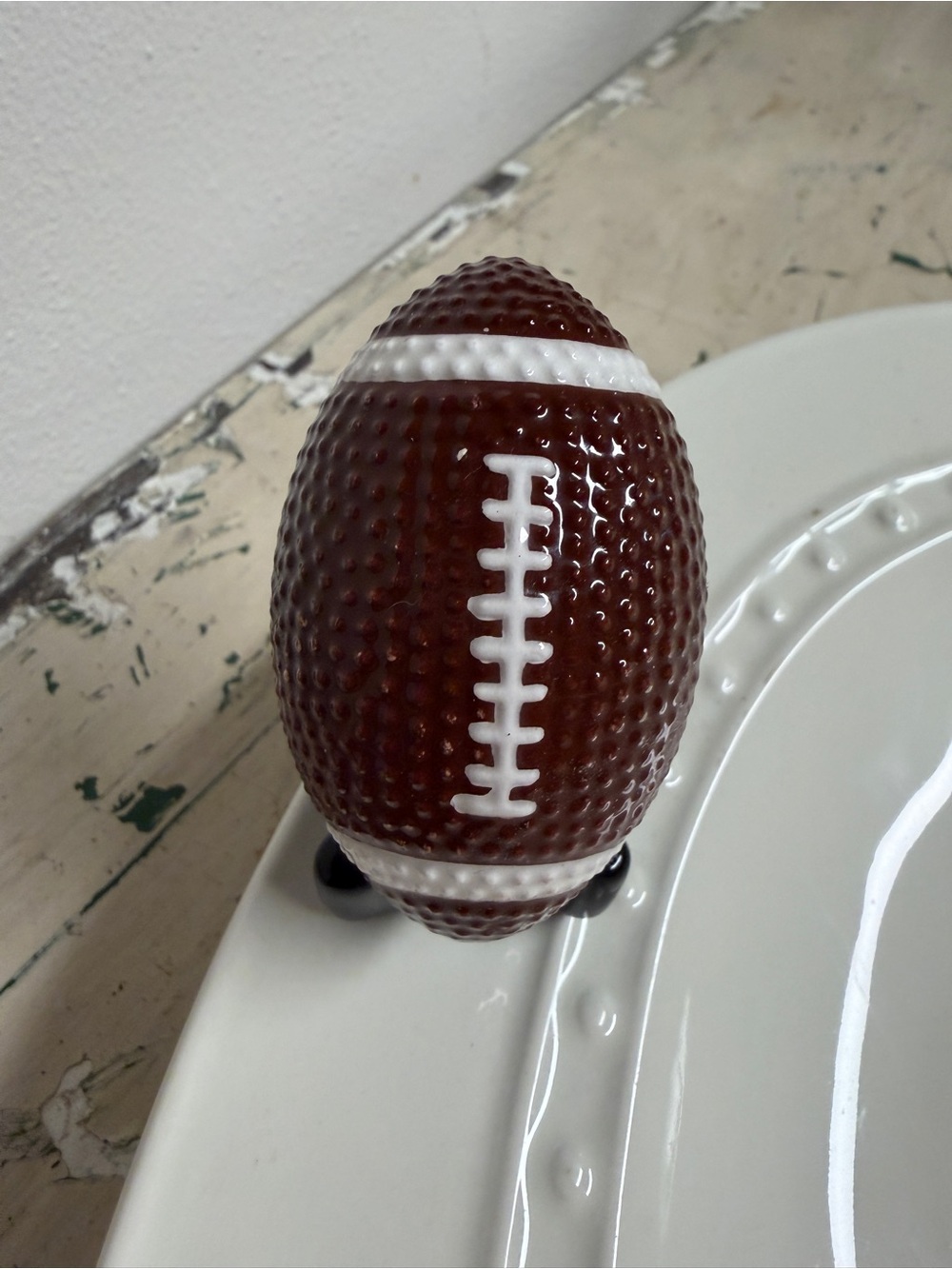 Nora Fleming Football Mini – Touchdown Football Ceramic Attachment